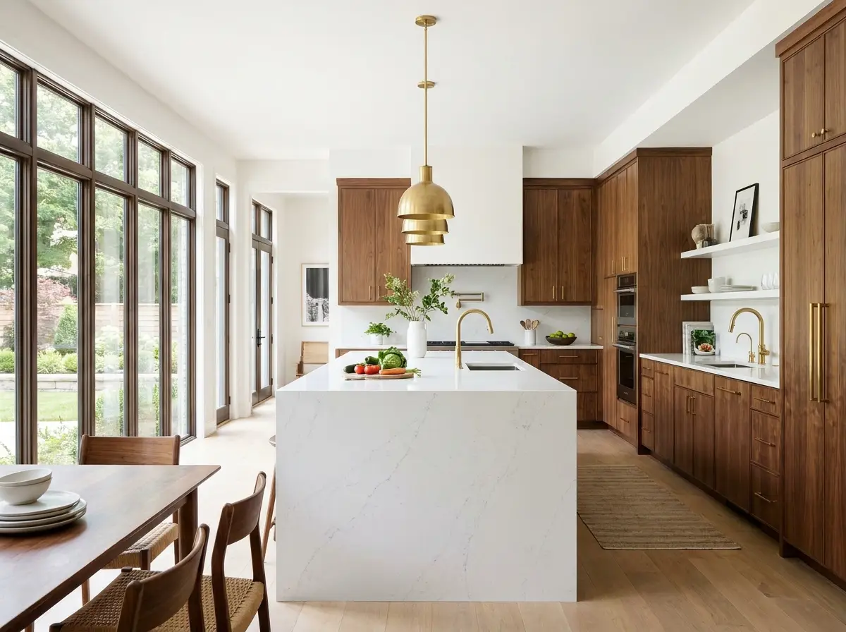Renovated luxury kitchen, the result of a residential flip